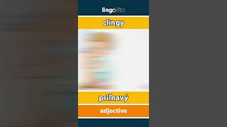 🇬🇧🇸🇰 clingy  priľnavý  vocabulary builder  learn English  naučme sa anglicky [upl. by Dihahs756]