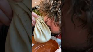 Giant juicy khinkali  georgian traditional food [upl. by Nahgeem]