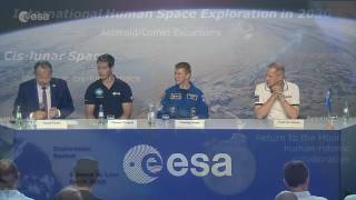 Tim’s first news conference back on Earth [upl. by Halyhs]