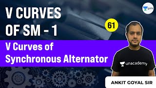 Lec 61  V Curves of Synchronous Alternator  V Curves of Synchronous Machines  Ankit Goyal [upl. by Terraj]