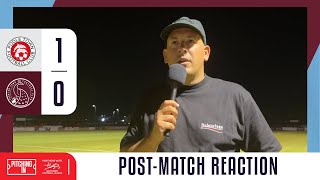 Poole Town FC 1  0 Taunton Town FC  Post Match Interview  Southern League Premier South [upl. by Robinetta]