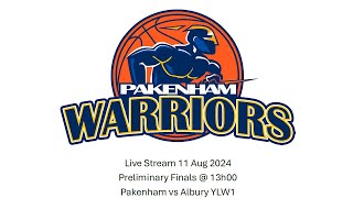 Pakenham vs Albury YLW1  11 August 2024 Preliminary Finals 13h00 [upl. by Enohpets453]