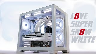 Top Tech Build – The Lian Li O11 Dynamic MINI │ White Gaming PC build [upl. by Erda]