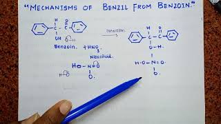 THE Mechanism of benzil from benzoin 👍 [upl. by Anivram]