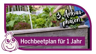 Hochbeet bepflanzen und das ganze Jahr ernten Teil1 13 [upl. by Eittel]