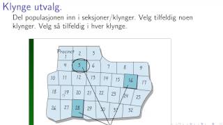 Statistikk 1C Typer utvalg av stikkprøve [upl. by Ward]