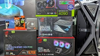 BEST PC BUILD BD 2024 ASUS ROG X670E AMD 9 7950X3D ROG RTX4090 Step to Step assembly [upl. by Sanfourd887]