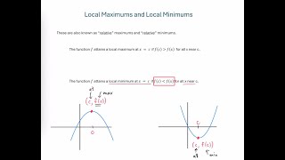 Local Max amp Min Increasing amp Decreasing Functions [upl. by Der737]