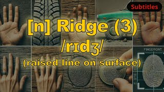 n Ridge raised line on surface with 5 examples [upl. by Nitsyrc244]