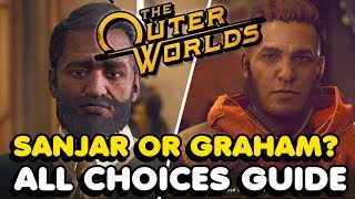 The Outer Worlds  Give The Module To Graham Or Sanjar Choice Peace In Our Time Missable Trophy [upl. by Ablasor]