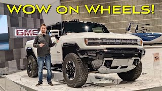 2023 GMC Hummer EV  Handson with the Crazy 1000 hp Electric Hummer [upl. by Inttirb]