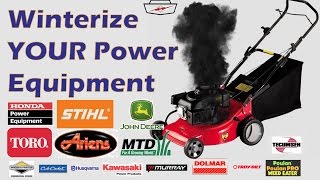 Winterize your Mower Snow Blower Tiller Ect [upl. by Harrietta740]