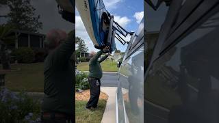 14Foot Kayak Thule Hullavator Removed from F150 vlog kayak kayaking camping caravan diy [upl. by Rehpotsirc]