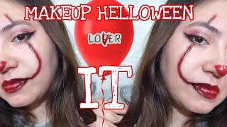 Makeup fácil Halloween Pennywise IT Movie [upl. by Neelhtakyram]