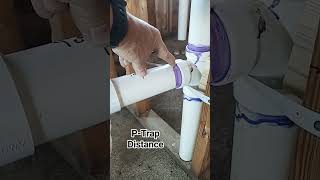 Minimum distance between plumbing vent and ptrap plumbing plumber diy [upl. by Eeroc]