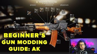 GUN MODDING GUIDE EP 1  AK MODDING LEVEL 1  Escape from Tarkov  TweaK [upl. by Alejo]