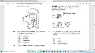 CSEC Information Technology January 2020 Paper 1Part 1 [upl. by Enatan]