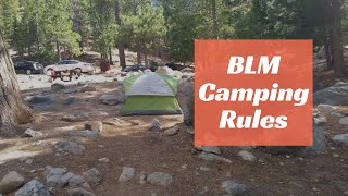 BLM Camping Rules That You Need To Know [upl. by Erdrich]