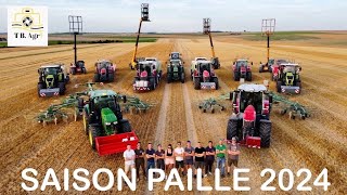 🇫🇷Saison de PAILLE 2024 dans la Marne🌾 [upl. by Noryahs486]