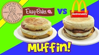 Real Meal Easy Bake Oven Egg McMuffin Vs McDonalds [upl. by Linnie]