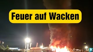 Wacken 2024 autobrennt komplett aus auf Festival wacken2024 Festival rock [upl. by Aihceyt]