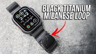 Apple Watch Ultra Black Titanium Milanese Loop Unboxing  First Impressions Worth the Price [upl. by Circosta]