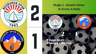 Bozburun Bld Spor 2  1 Esenköyspor I Muğla 1Amatör Küme B Grubu 4Hafta [upl. by Eadie]