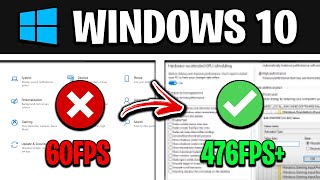 How To Optimize Windows 10 For GAMING  Best Settings for FPS amp NO DELAY UPDATED [upl. by Brandyn]