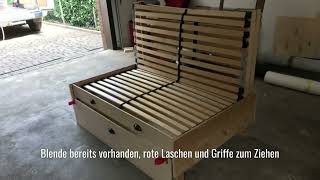 DIY Camper Bett zum ausklappen mit Lattenrost [upl. by Donelson]