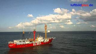 Feuerschiff ELBE1 in Fahrt vor Cuxhaven [upl. by Burke]