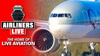 ✈️ Manchester Airport  🔴 LIVE [upl. by Dnob]