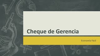 CHEQUE DE GERENCIA [upl. by Redan]