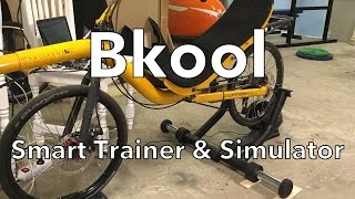 Bkool Smart Turbo Trainer amp Simulator with a Recumbent bike [upl. by Noswad292]