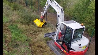 RABAUD  Broyeur forestier sur pelle  XYLOR 1005 [upl. by Rudy]