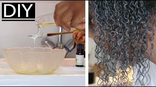 DIY Cheveux secs amp cassants  MASQUE CAPILLAIRE nourrissant amp définisseur de boucles facile [upl. by Neeron281]