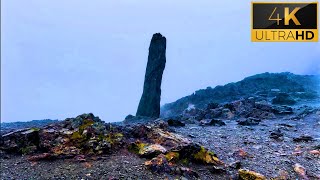 SNOWDON MOUTAIN  CLOSE TO SUMMIT  SNOWDONIA WALES [upl. by Esirahc287]