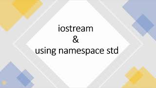 CTutorials4iostream and using namespace std [upl. by Ulda956]