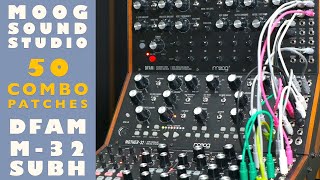 Moog Sound Studio 50 Patches for DFAM Mother32 Subharmonicon  Samples Presets Demo No talk [upl. by Weide]