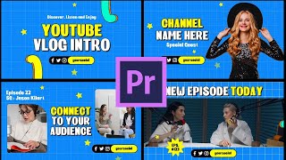 Podcast Intro Promo  Premiere Pro MOGRT [upl. by Kyne]