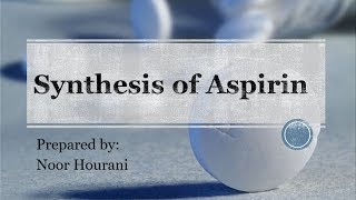 Synthesis of Aspirin by Noor Hourani [upl. by Lirrehs271]