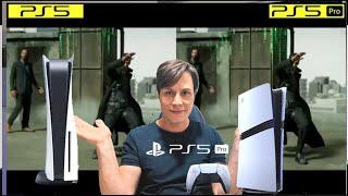 🔵PS5 vs PS5 pro qualidade Matrix awakens gráfica Ederson Ferrarini [upl. by Maharva]