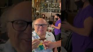 Arnold Schwarzenegger Gifts Danny Devito A Cigar theburndownpodcast cigars cigarlife like [upl. by Nisa]