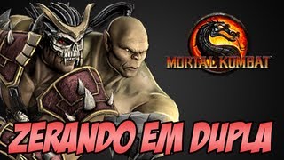 Zerando em Dupla  Shao Kahn e Goro Mortal Kombat PC [upl. by Elad300]