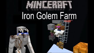 Minecraft 116 IRON FARM TUTORIAL  Efficient Easy Compact  Step by Step Guide [upl. by Rivers581]