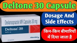 Deltone 30 Capsule Uses  Dexlansoprazole mr Capsules 30 mg  किनकिन बीमारियों को ठीक करता है [upl. by Towrey156]