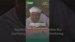 Syekh Mutawalli Syarawi  Hanya Dalam Ayat Ini Allah Langsung Berfirman Kepada Umat Rasulullah Saw [upl. by Ennyleuqcaj437]