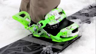 SP Fastec Snowboard Binding System Demonstration  Fastec Video Review [upl. by Derrek]