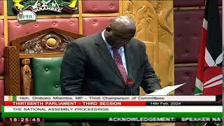 NATIONAL ASSEMBLY WEDNESDAY 14TH FEBRUARY 2024 AFTERNOON SITTING 3RD SESSION [upl. by Libnah]