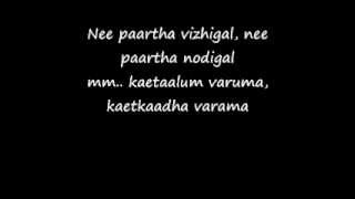 Nee Partha 3  Lyrics [upl. by Ennaeilsel]