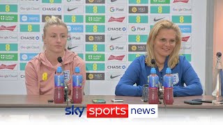 quotLauren James didnt make itquot  Wiegman amp Williamson speak ahead of Englands European qualifiers [upl. by Netsirhk142]